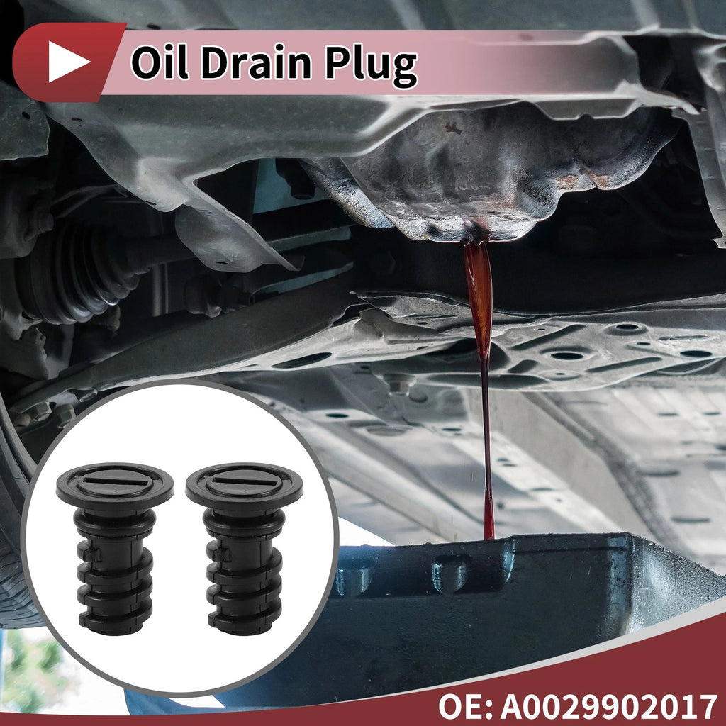 Rubber Oil Drain Plug Set for Mercedes-Benz C63 AMG (2016–2018)