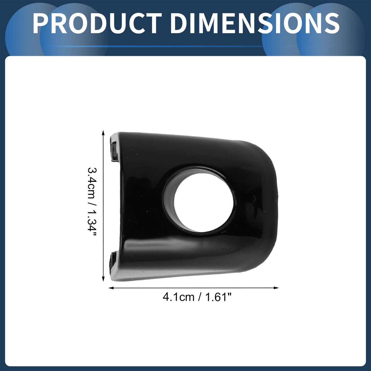 Door Handle Cover for Audi A4/Avant (2013–2015) No. 8T0837879 Black 1 Pc