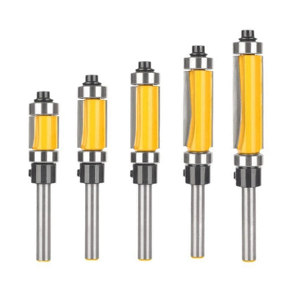 5PCS 1/4" Shank Flush Trim Router Bit Set for Router