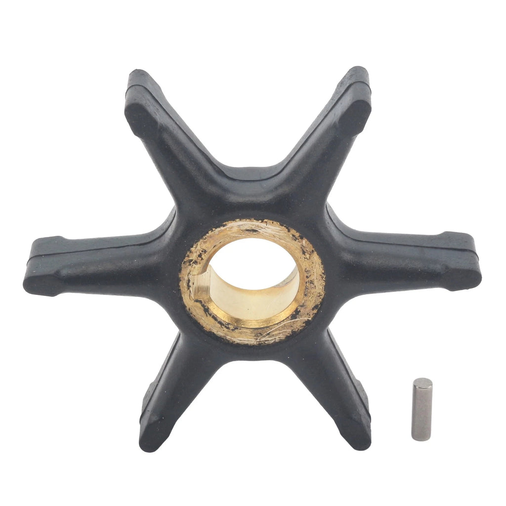 Water Pump Impeller & Pin for Evinrude Johnson OMC BRP 9.5 10 HP (1975–1990) 777833