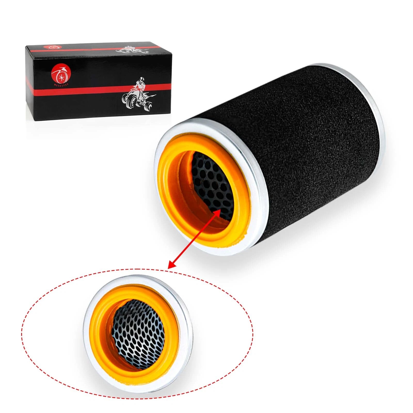 Air Filter & Guide Cage Cap for Yamaha Kodiak 400 450 (2004–2024)