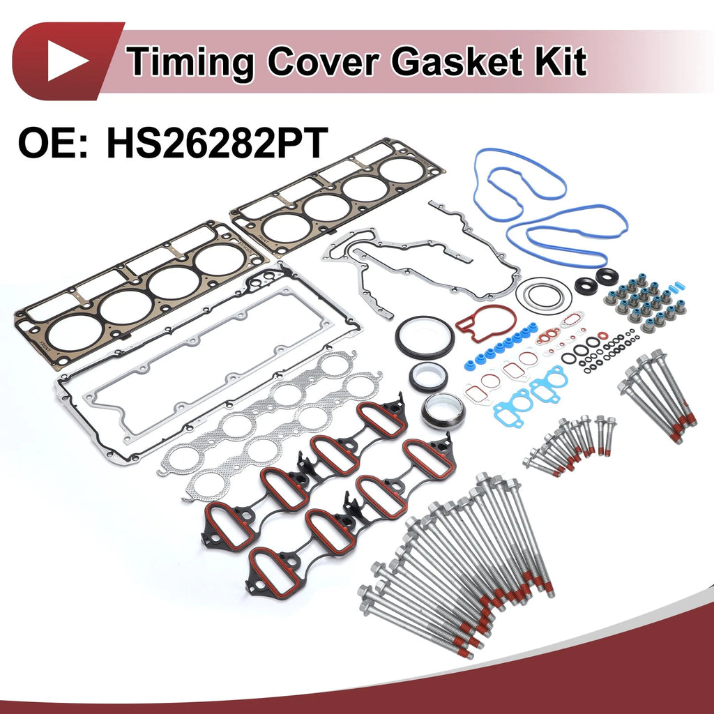 Timing Cover Gasket Kit Replacement for Chevrolet Tahoe (2002–2011) Set