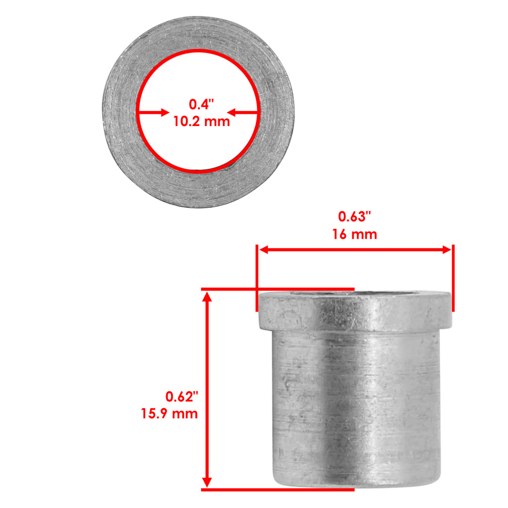 Front Upper Lower A Arm Bushing Kit Replacement for Honda TRX300EX 1993–2004 L/R