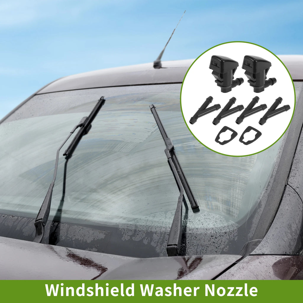 Windshield Washer Nozzle with Hose Connector for Ford
