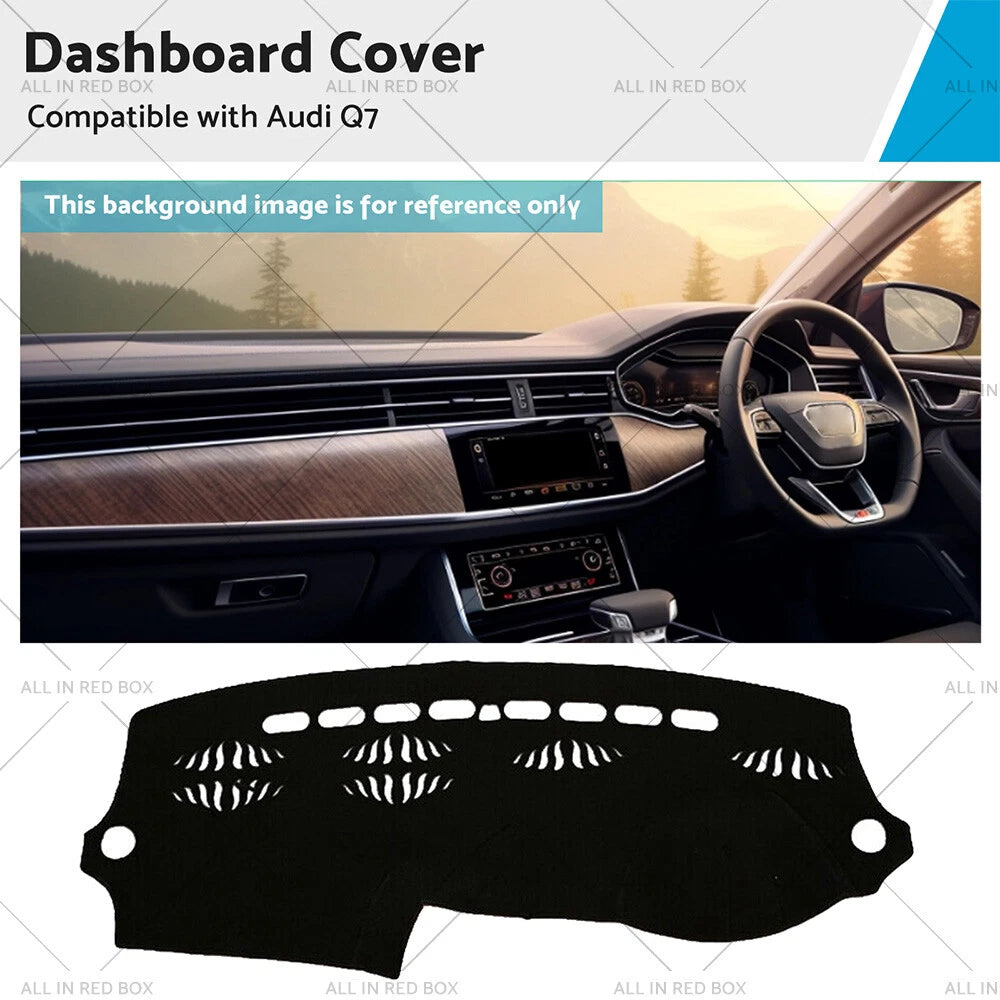 Dashboard Cover for Audi Q7 4L (2006–2014) Non-Slip Black Mat