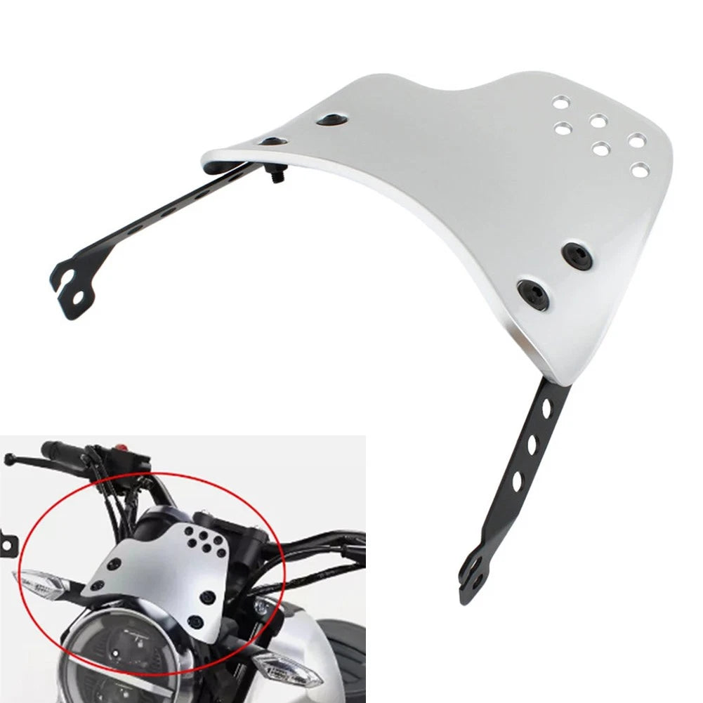 Front Windshield for Ducati Scrambler 400 800 (2015–2024) Silver