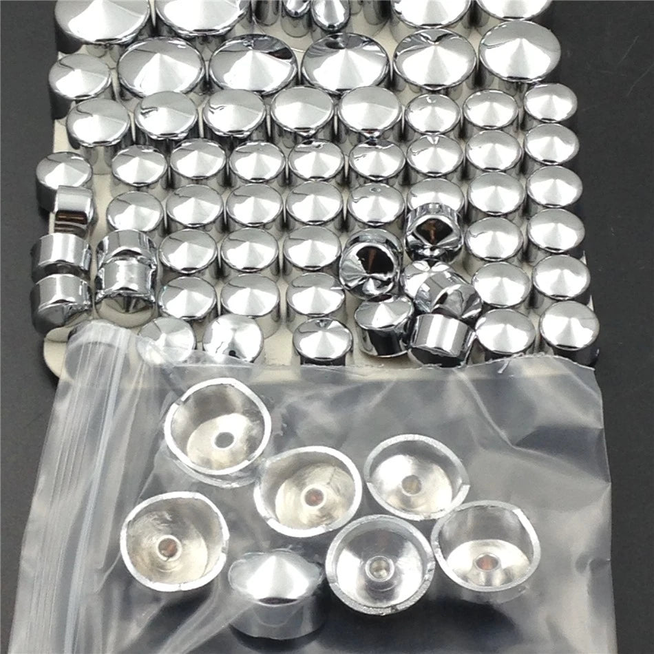 Chrome Bolt Toppers Caps for Harley Davidson Softail Twin Cam (2000–2006)