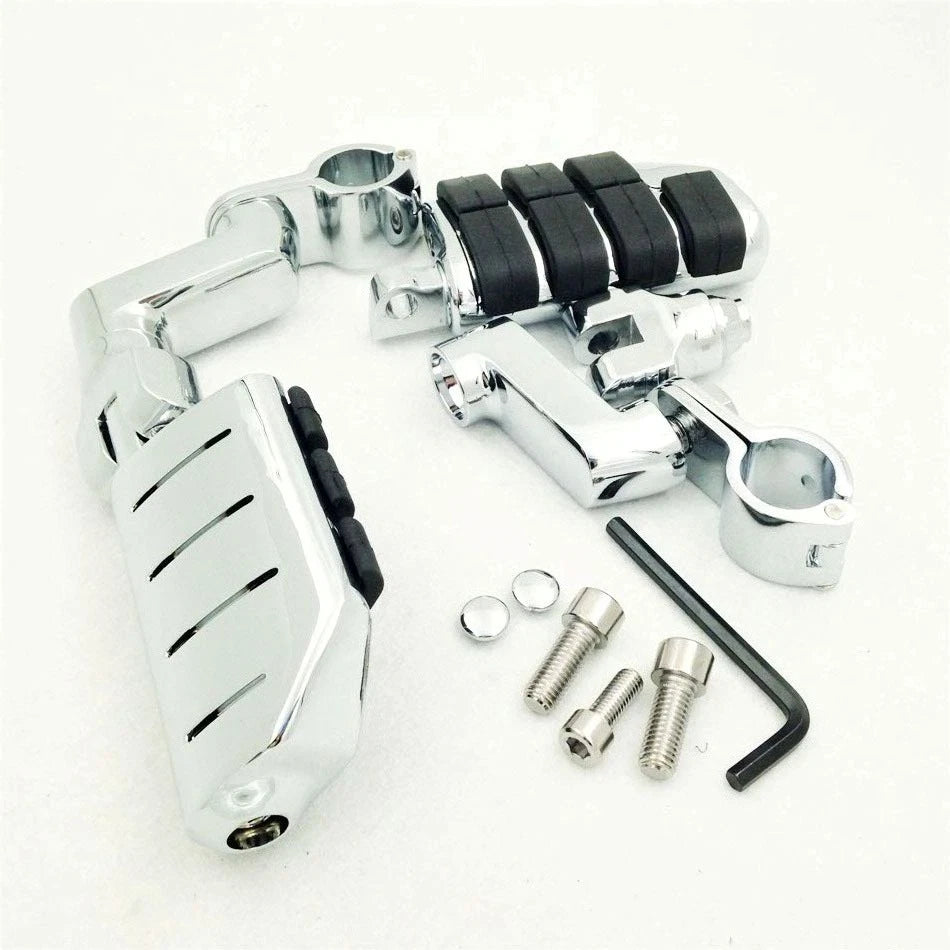 Chromed 1.5" Highway Clamps for Triumph Rocket 3 (2004–2023)