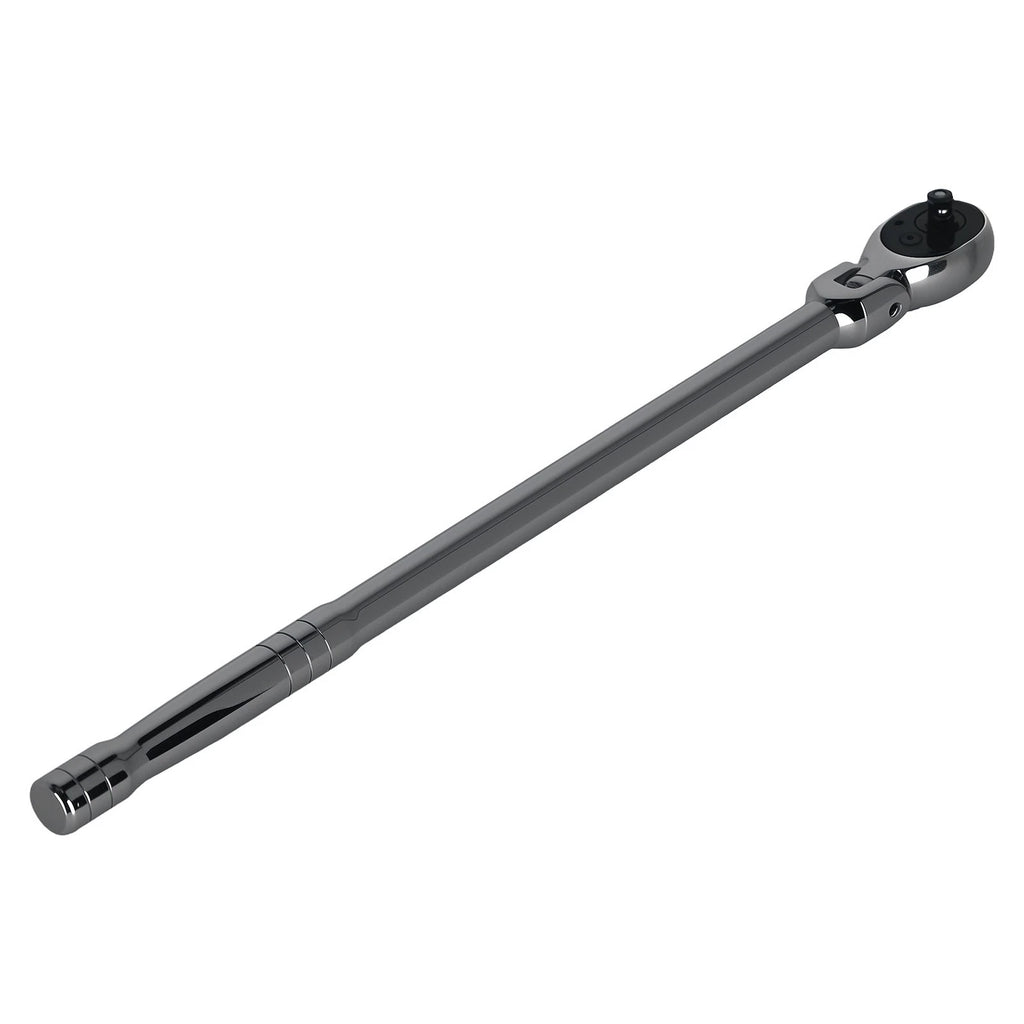1/4in Drive 72-Tooth Flexible Head Ratchet Handle 12in Quick Release