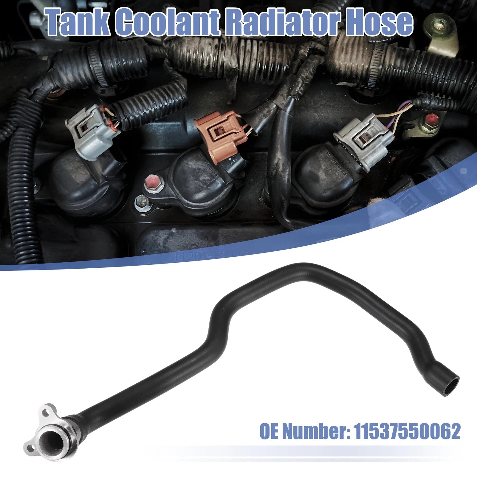 Radiator Heater Hose Expansion Tank Pipe Replacement for BMW X5 (2007–2010)