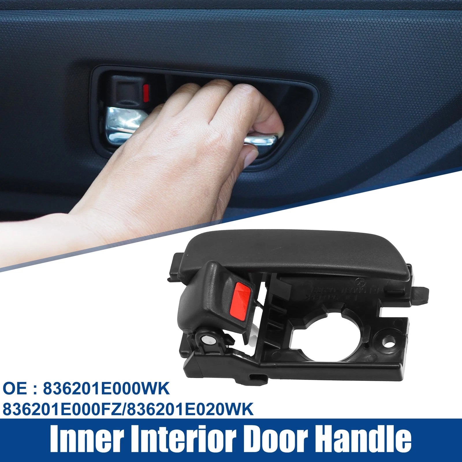 Rear Right Inner Interior Door Handle Replacement for Hyundai Accent (2012–2020)