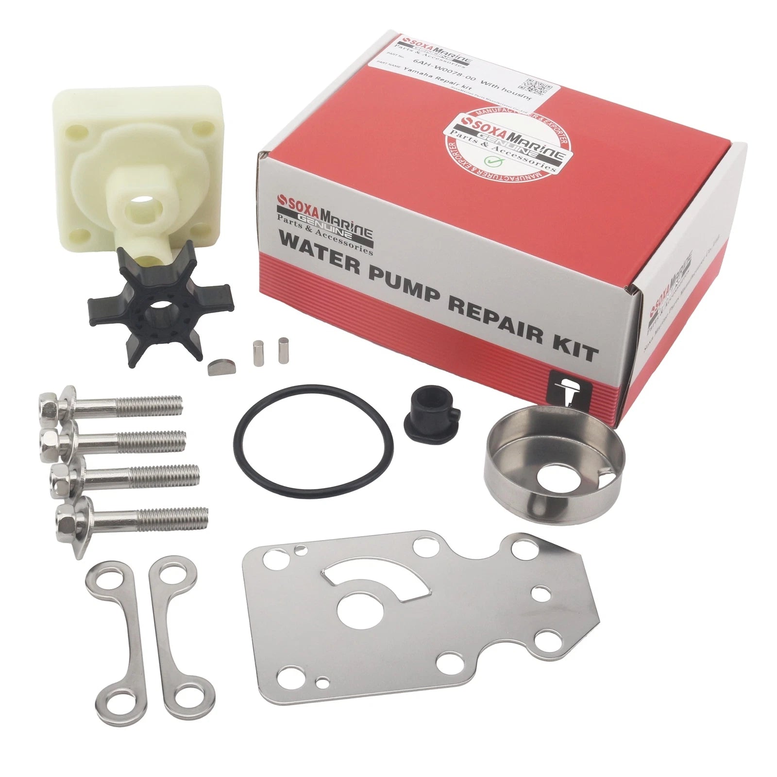 Water Pump Rebuild Service Kit 6AH-W0078-00 for Yamaha Outboard