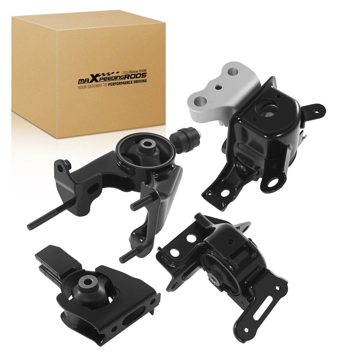 Set of 4 Engine Motor & Trans Mounts for Toyota Corolla 1.8L (2014–2019) A42027