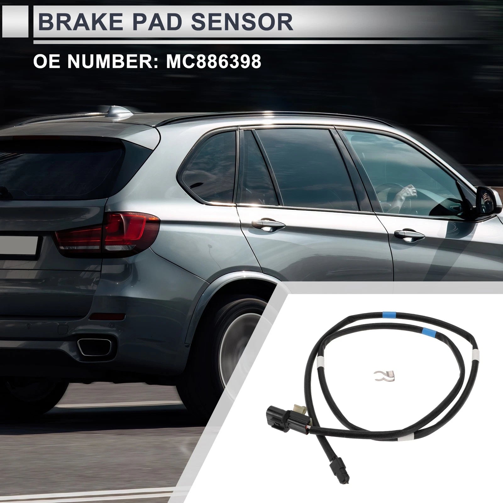 Rear Brake Pad Wear Sensor for Mitsubishi Fuso (2000–2004)