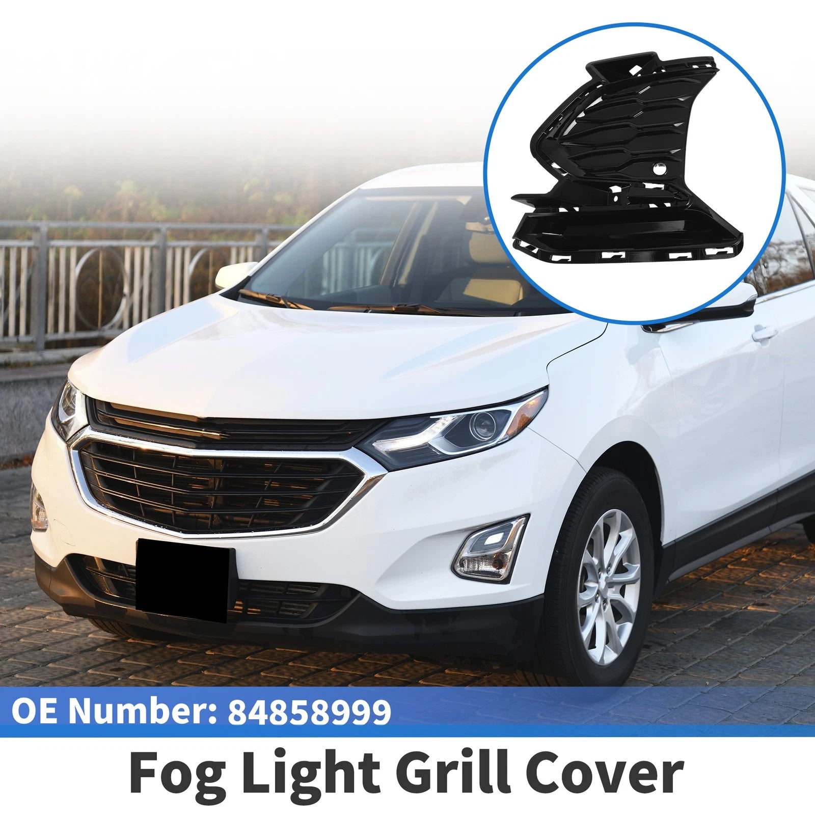 Front Left Fog Light Grill Replacement for Chevrolet Equinox (2022–2024)