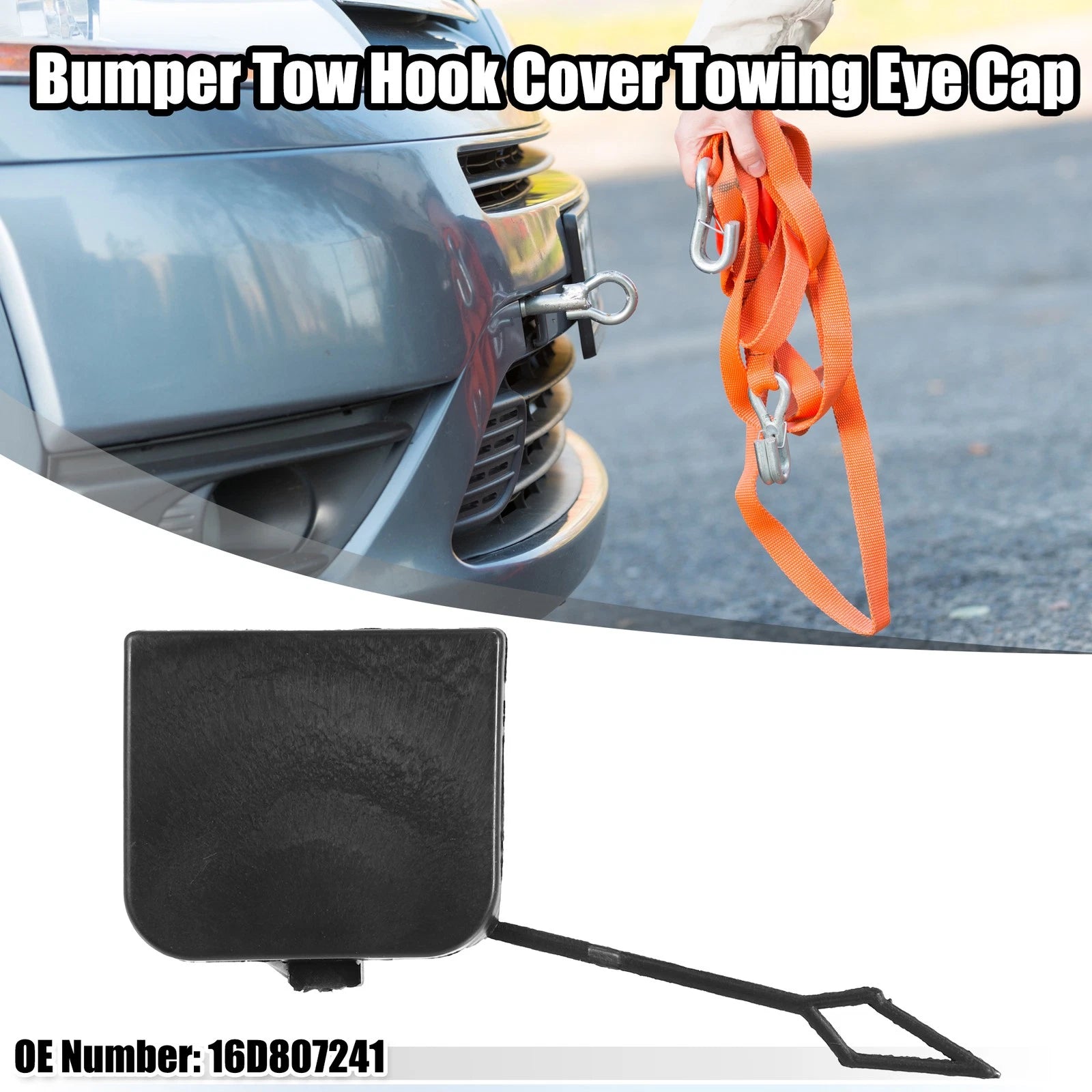 Front Right Bumper Tow Hook Cover for Volkswagen Jetta (2011–2018)