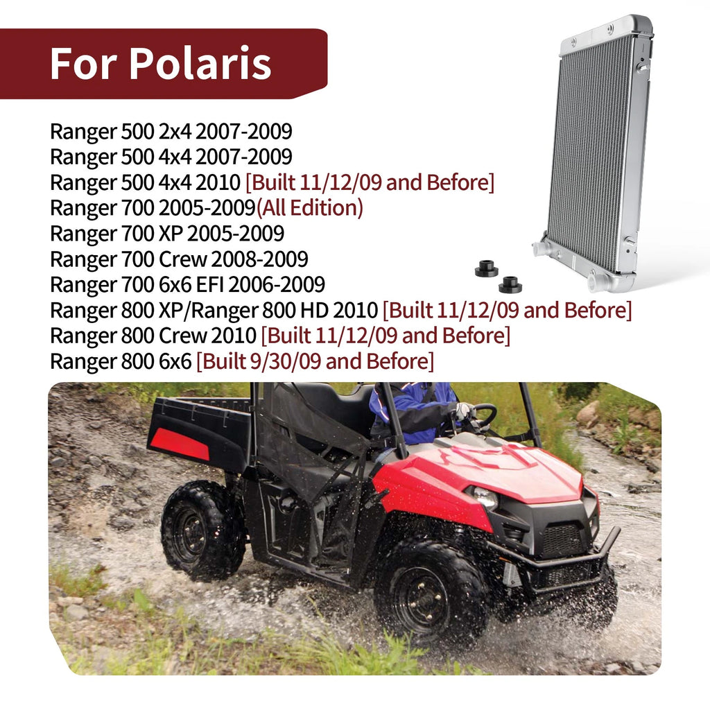 Aluminium Radiator for Polaris Ranger Crew 700 (2008–2009) 1240286 1240211