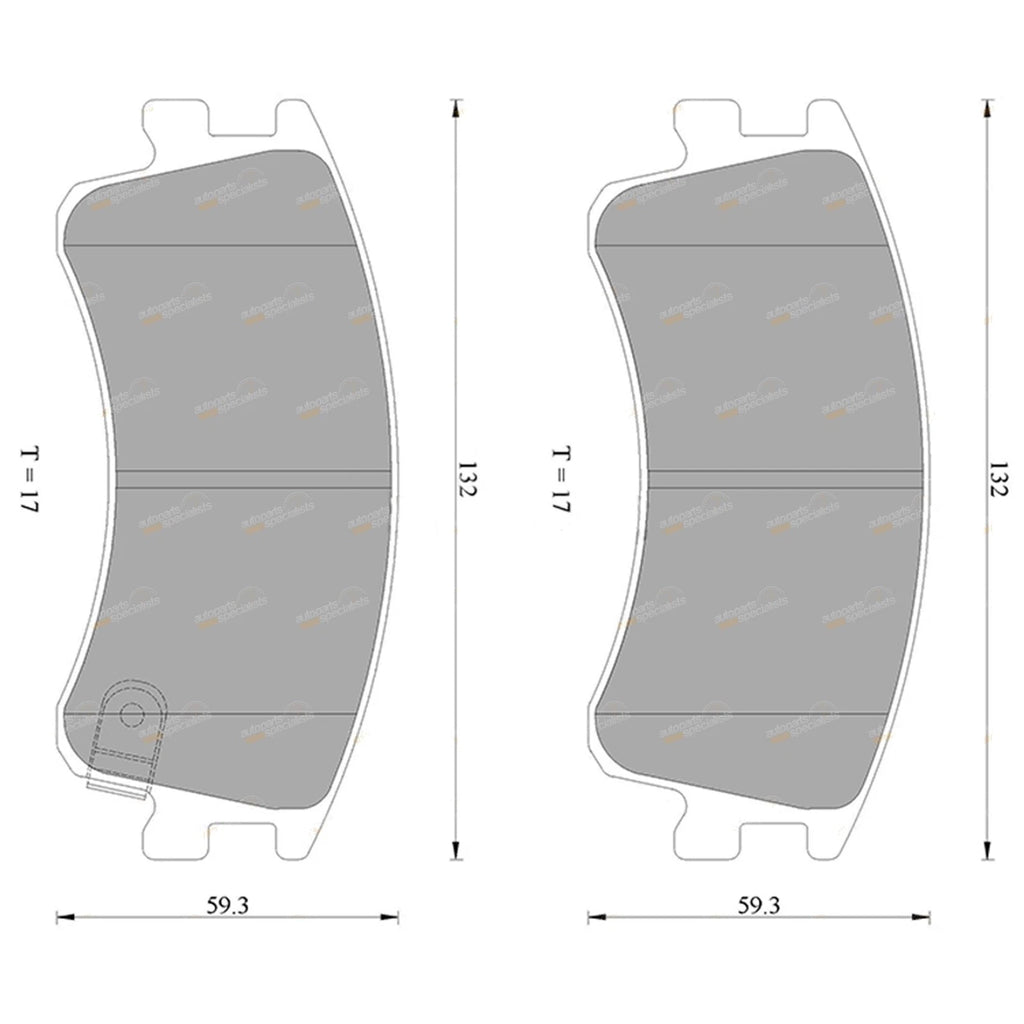 Front Disc Brake Pad Set for Mazda 6 GY (2002–2008)