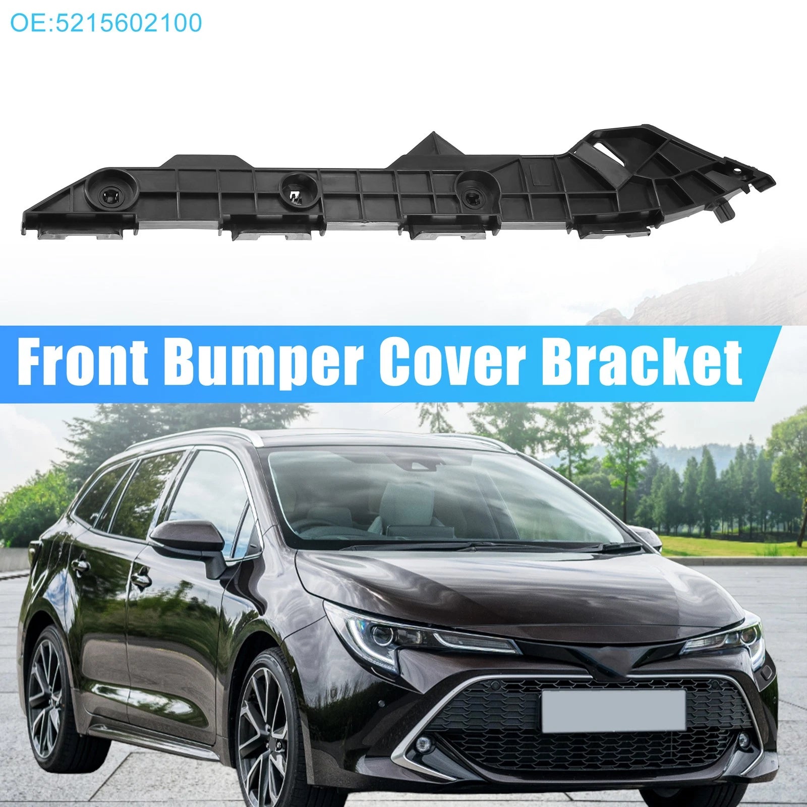 Front Left Side Bumper Cover Bracket Replacement for Toyota Corolla (2009–2013)