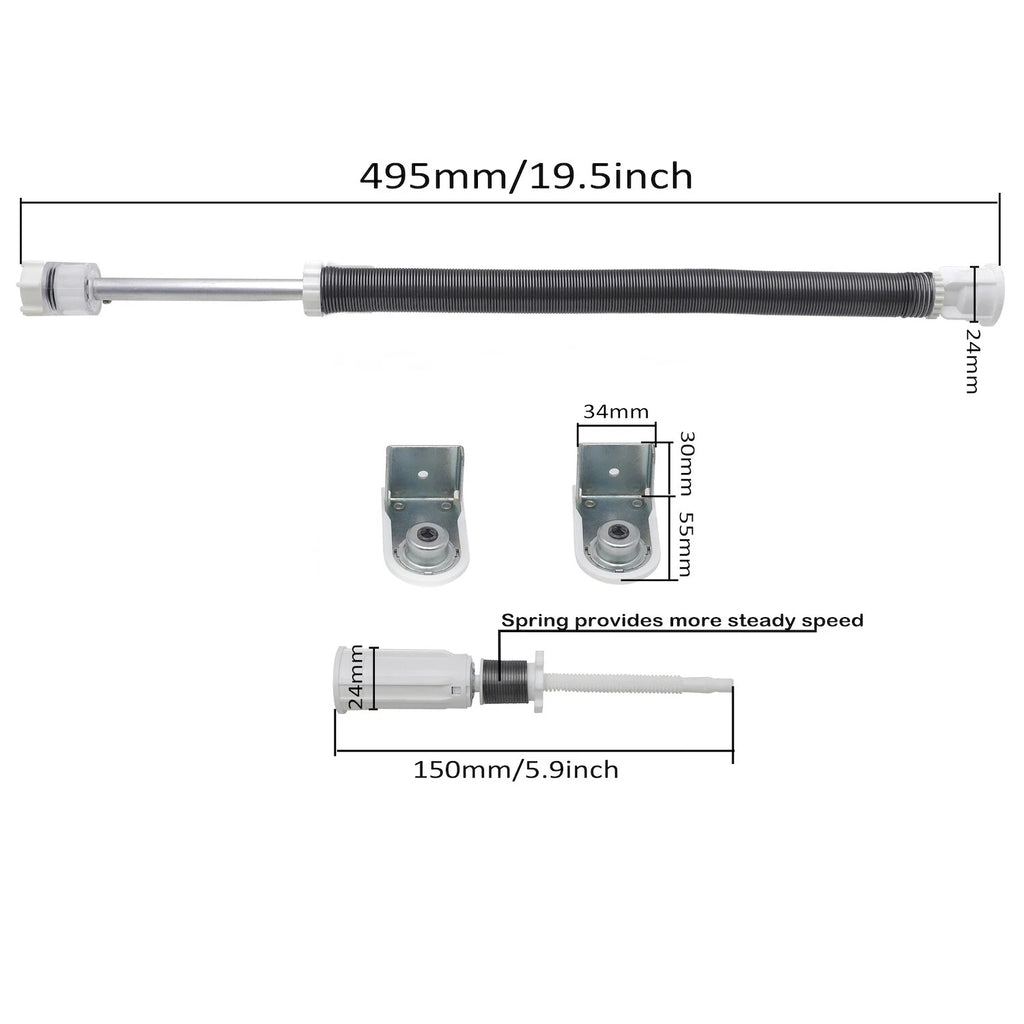 Long Spring with Roller Blind Bracket for 25mm Tube