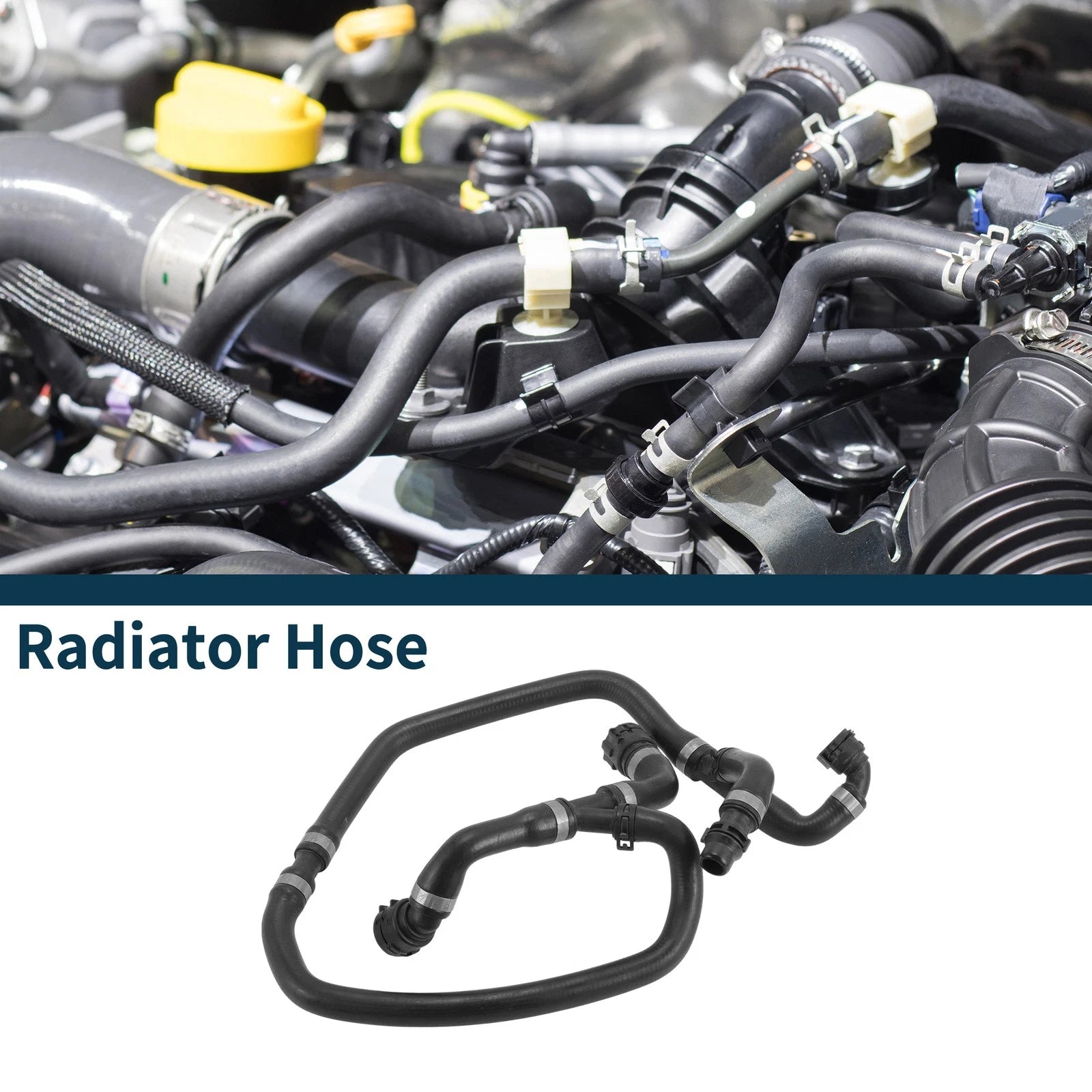 Radiator Hose Rubber Coolant Hose for BMW 5 Series (2005–2006)
