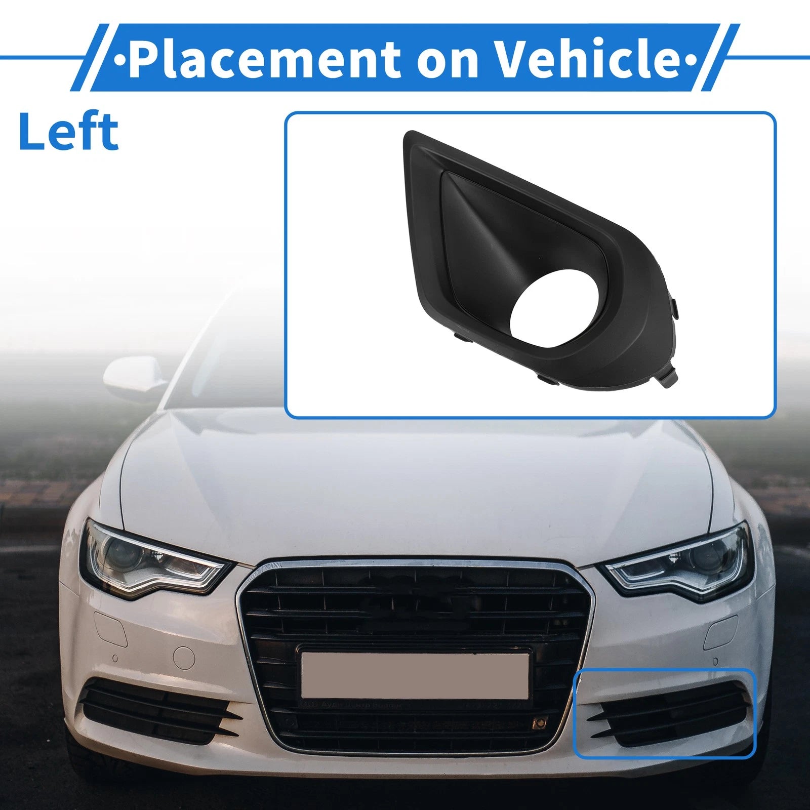 Front Left Fog Light Grill Replacement for Subaru Forester (2014–2016)