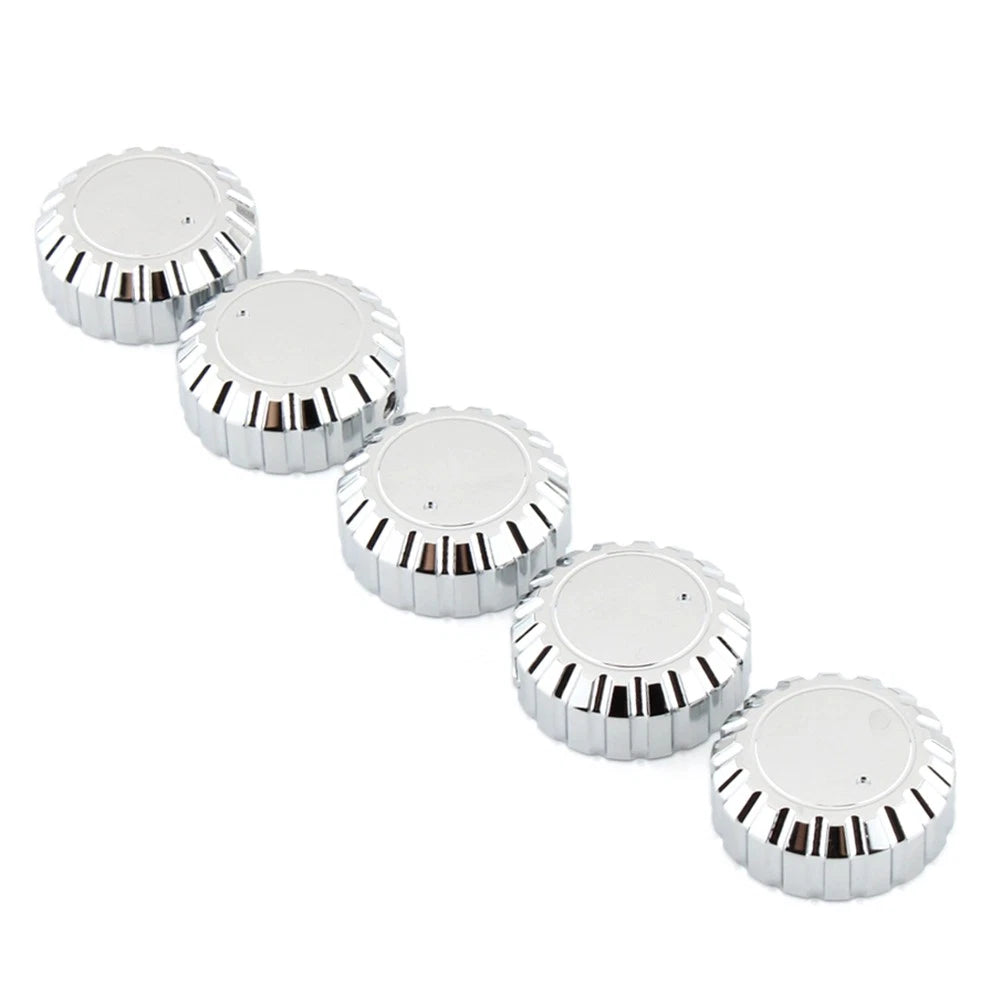 5Pcs Chrome Radio Knobs for Honda GL1500 Goldwing (1988–2000)