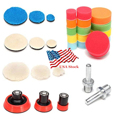 29Pcs Buffing Polishing Pad Kit M14 Thread for Automotive Use