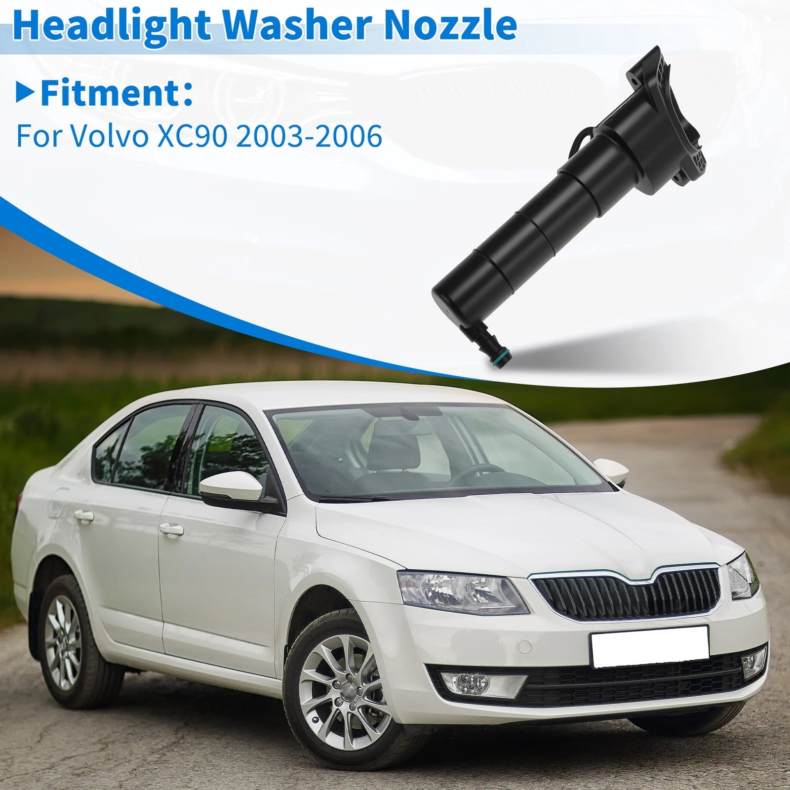 Right Side Headlight Washer Nozzle for Volvo XC90 (2003–2006) 30699230