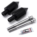 Black Spike Frame Sliders for Honda CBR600RR (2003–2006)