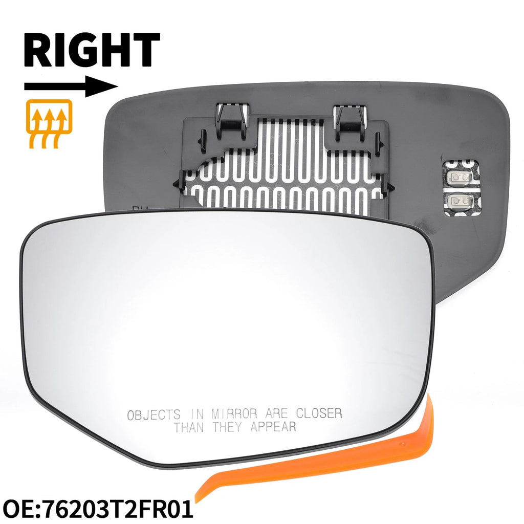 Heated Right Side Mirror Glass Replacement for Honda Accord (2008–2012)