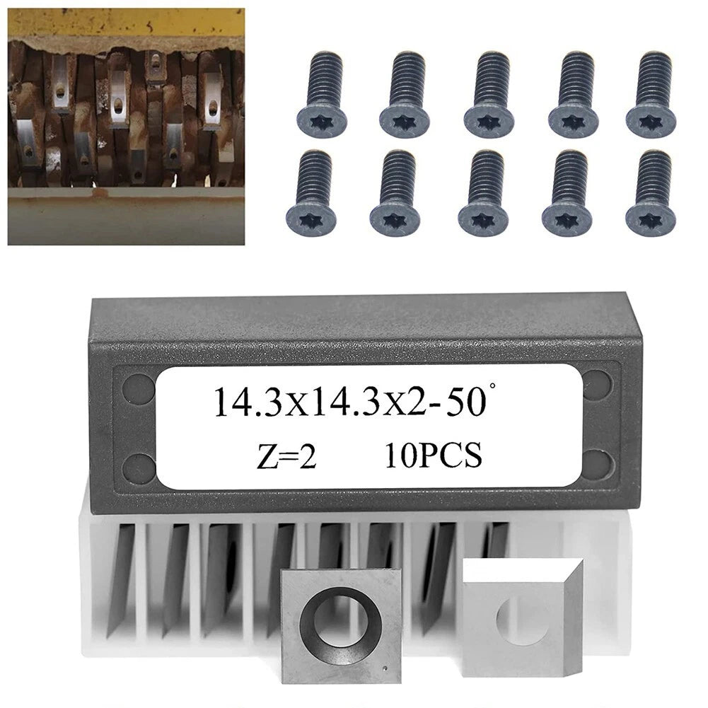 10pcs 14.3mm Carbide Cutter Insert for 25-130h 20-600h 25-131h