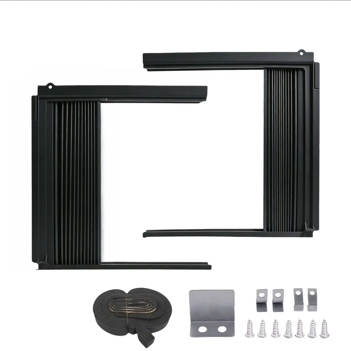 Portable AC Window Seal Plate for Adjustable Louvered Design
