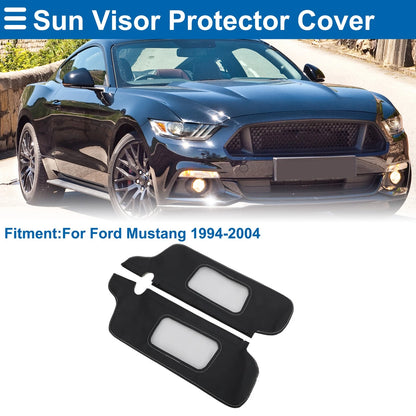 Set of 2 Sun Visor Covers for Ford Mustang (1994–2004) Left Right Black Gray