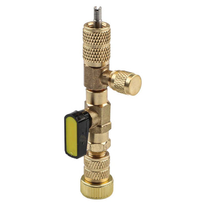 HVAC Tool Set for Automotive Repair (Valve Core Removal, Brass Adapters)