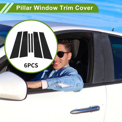 6 Pcs Door Pillar Window Trim Replacement for BMW 1-Series (2017–2021)