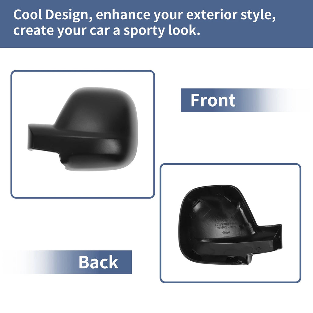 Left Passenger Side Mirror Cover Cap for Citroen Dispatch/Jumpy (2016–2023)