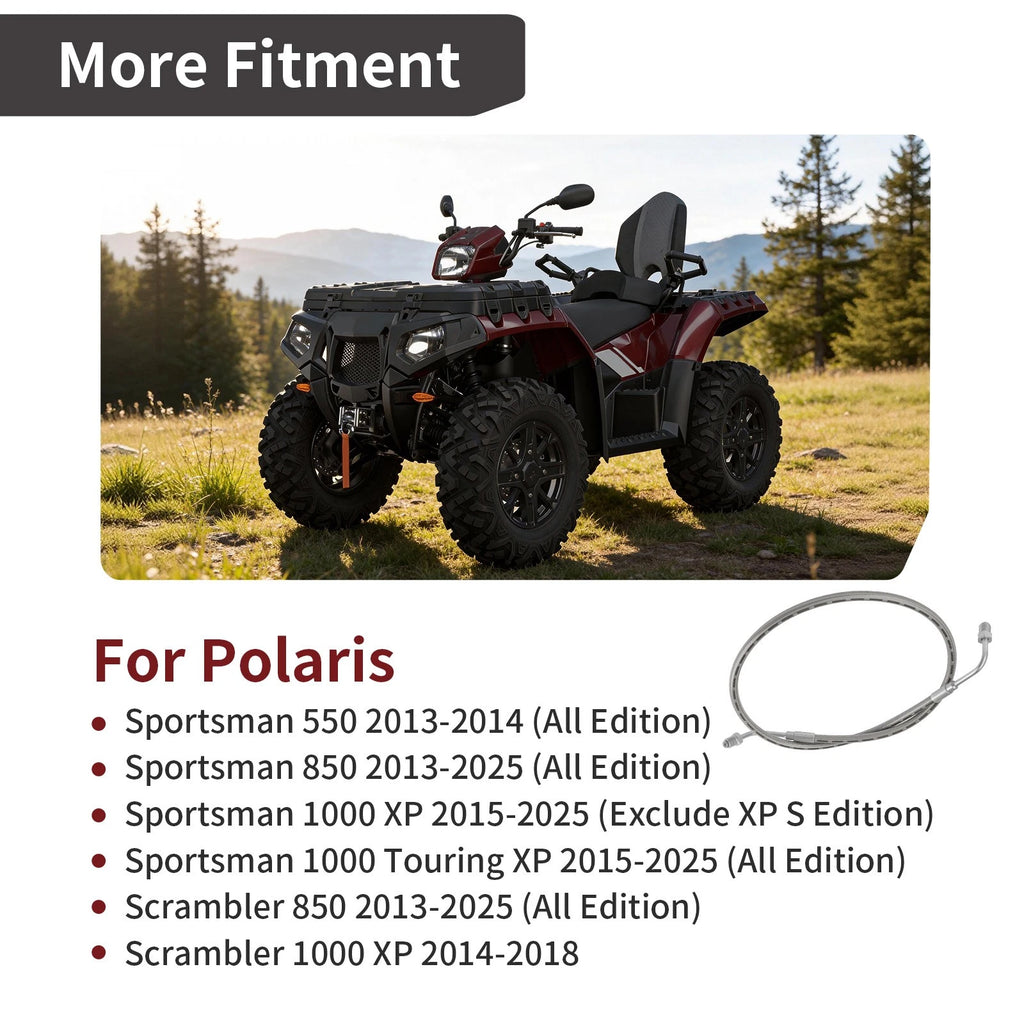 Rear Brake Line for Polaris Scrambler Sportsman 550 850 1000 XP 1000 (2010–2023) 1911669