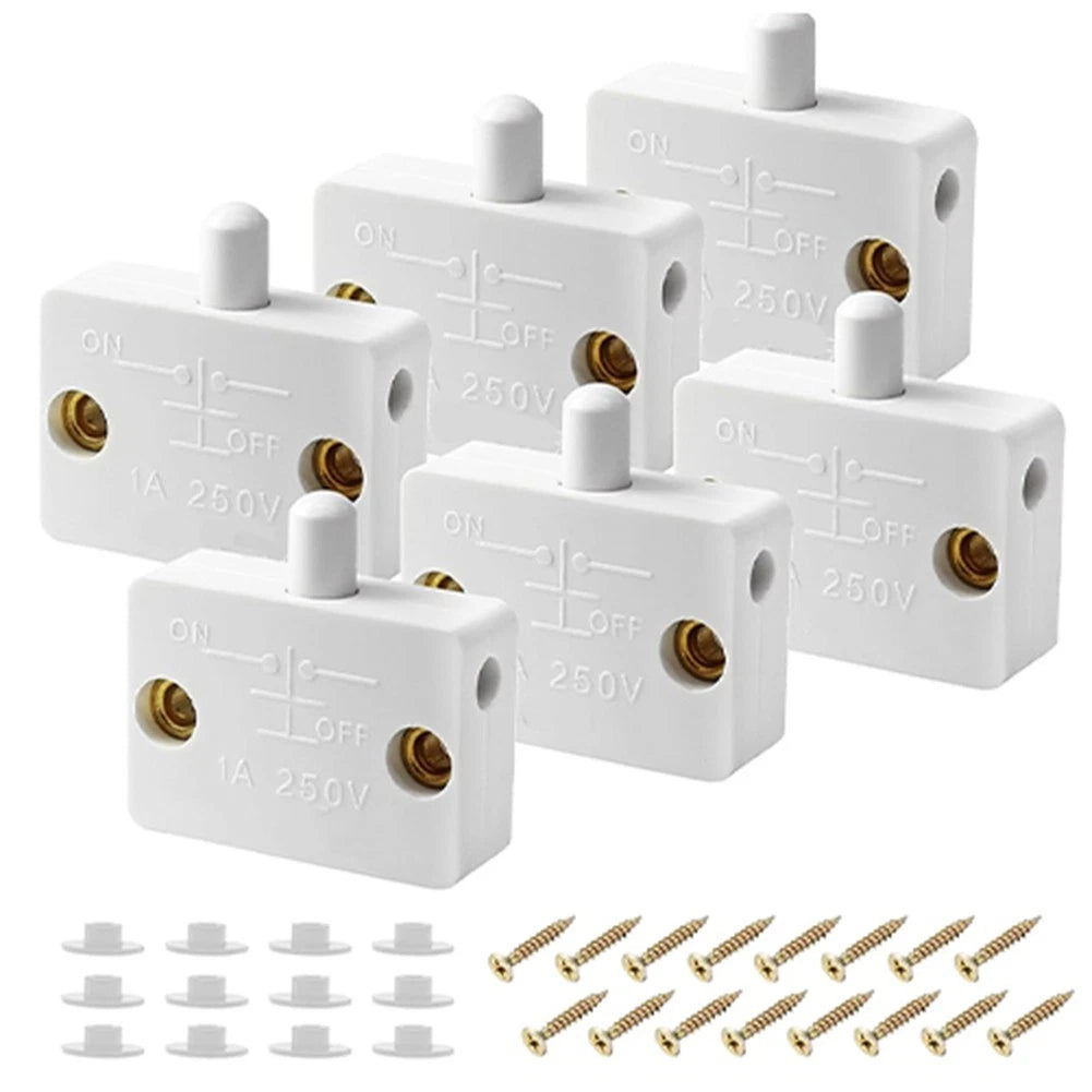 6 Pack Automatic Light Switch for Closet Door Normally Closed Function
