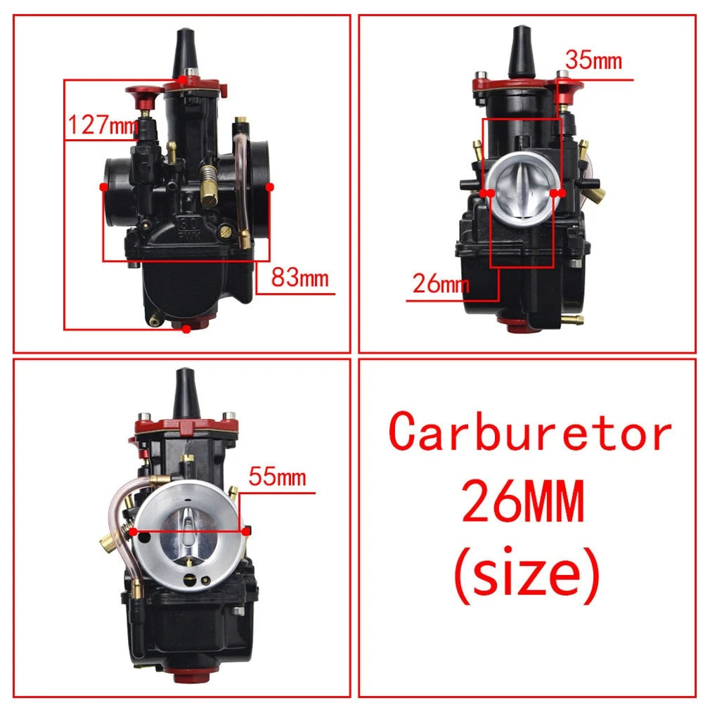 26mm Carburetor Power Jet for PWK26 Carb (90–125cc) ATV Dirt Pit Bike