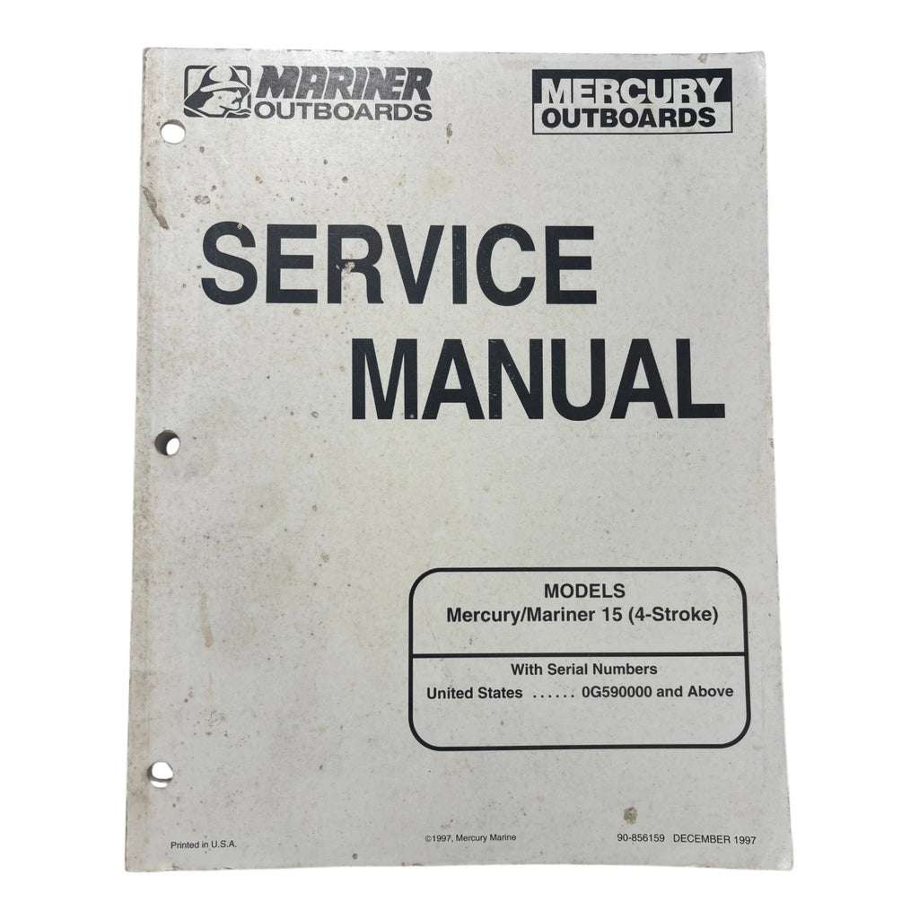 Service Manual for Mercury/Mariner Outboards 90-856159 (1997)