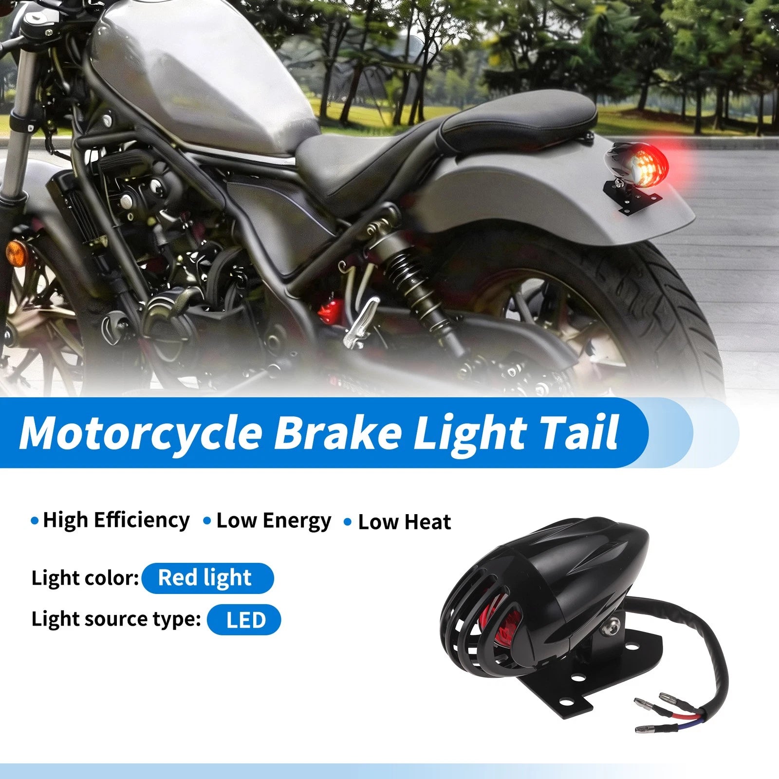 LED Tail Light for Motorcycle (12V)