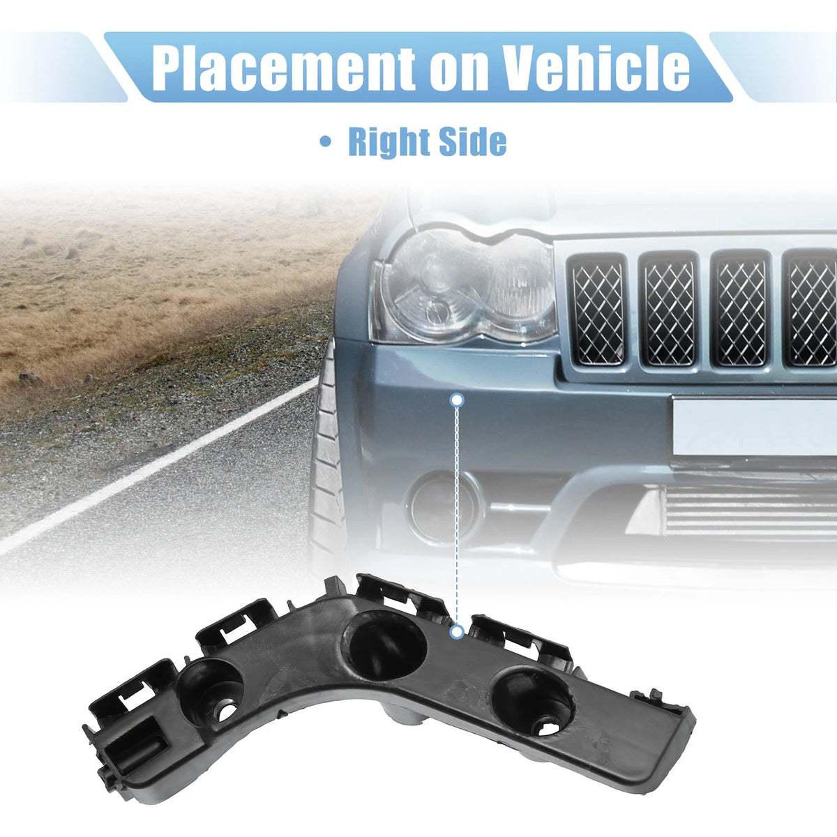 Front Right Side Bumper Cover Bracket No. 55079229AD for Jeep Grand