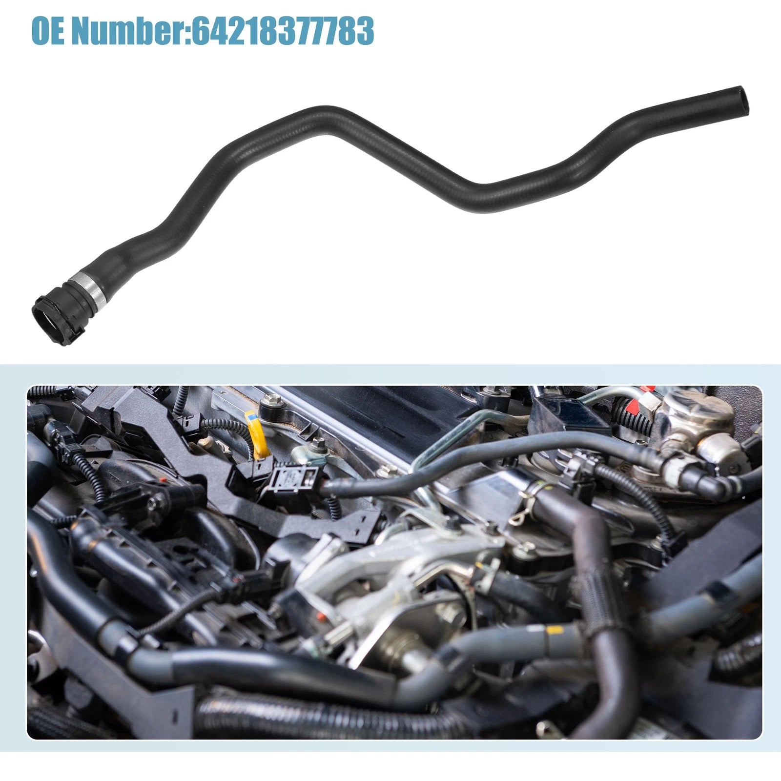 Engine Radiator Coolant Heater Hose for BMW 3 Series E46 (2002–2006)