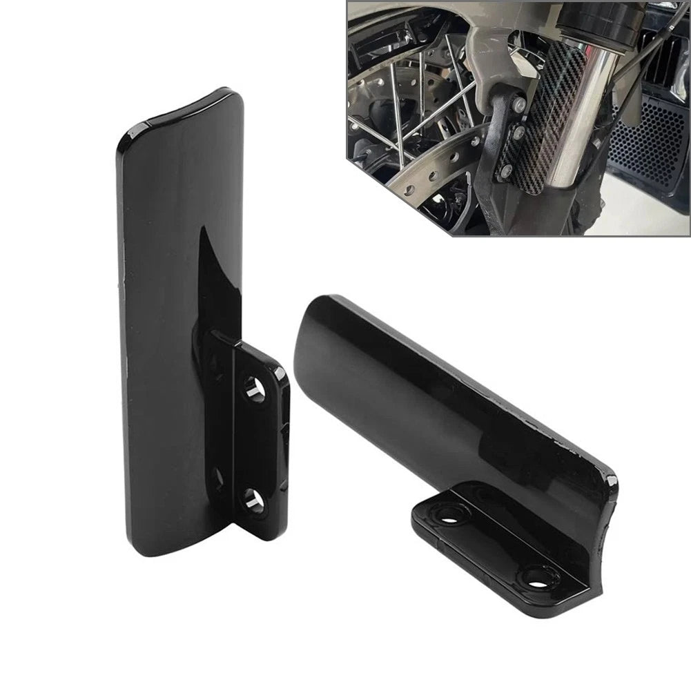 Black Pair Front Fork Guard Cover for Harley CVO Street Road Glide (2023–2025)