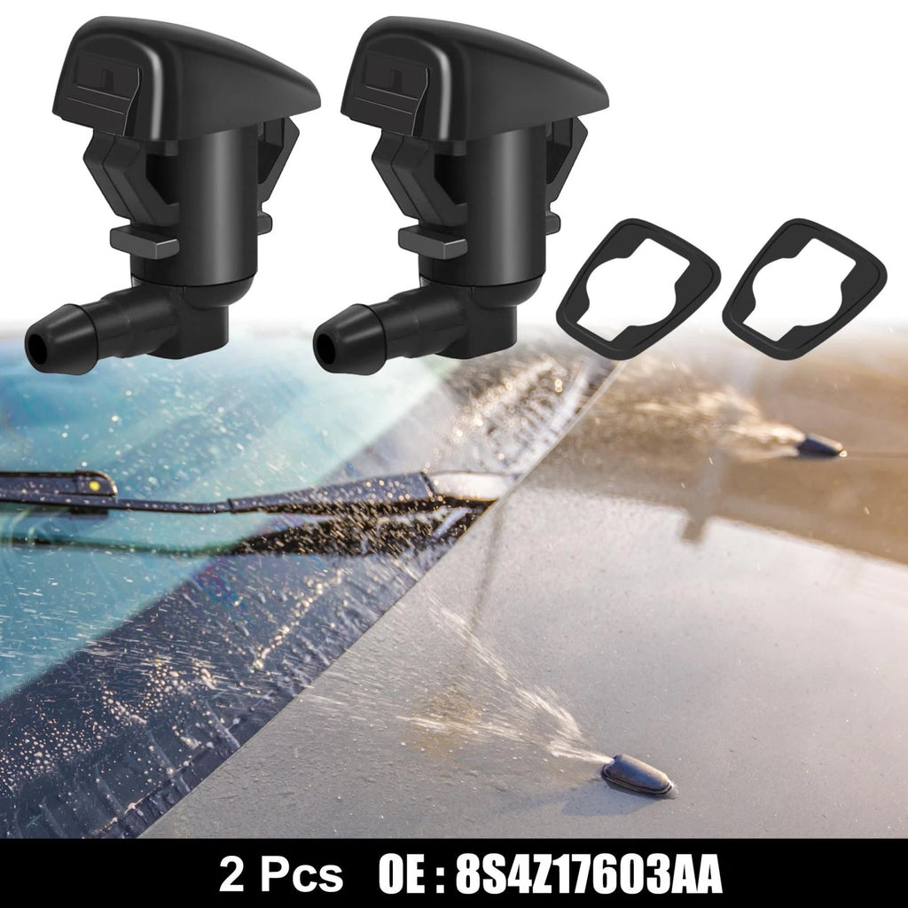 2pcs Front Windshield Wiper Nozzles Jet for Ford Focus (2008–2011)