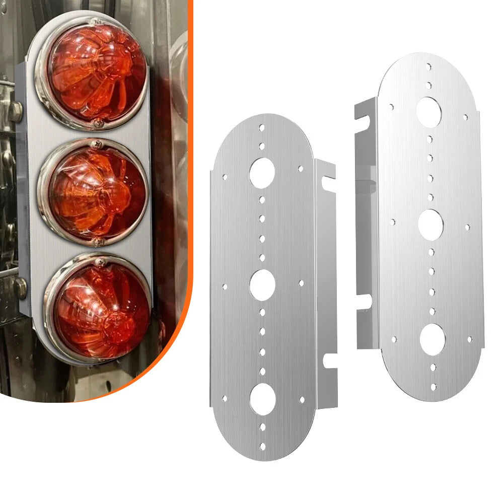 2X Watermelon Air Cleaner Front Light Mount Bracket for Peterbilt