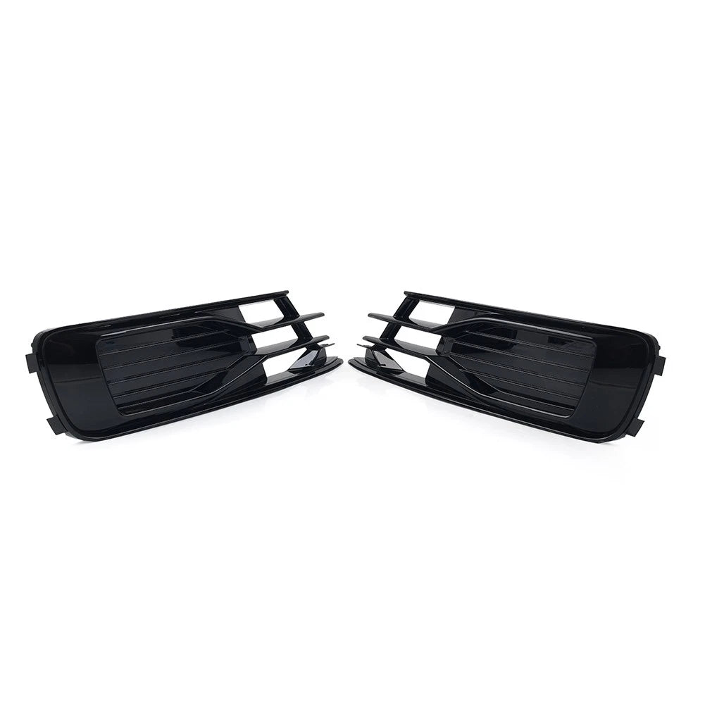 Front Lower Bumper Fog Light Grill Cover for Audi A6 C7 (2014–2018)
