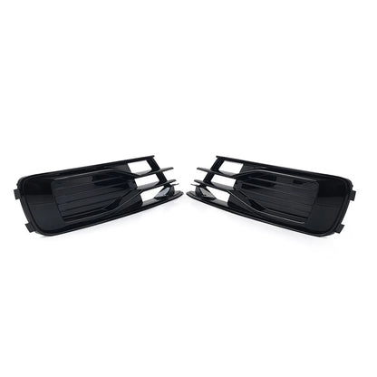 Front Lower Bumper Fog Light Grill Cover for Audi A6 C7 (2014–2018)