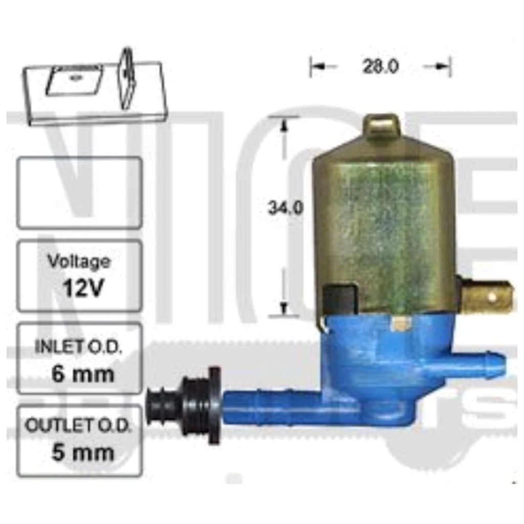 Front Windscreen Washer Pump for Toyota Crown MS85 (1974–1976)